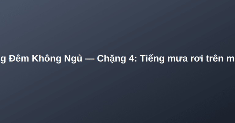 tiếng mưa rơi