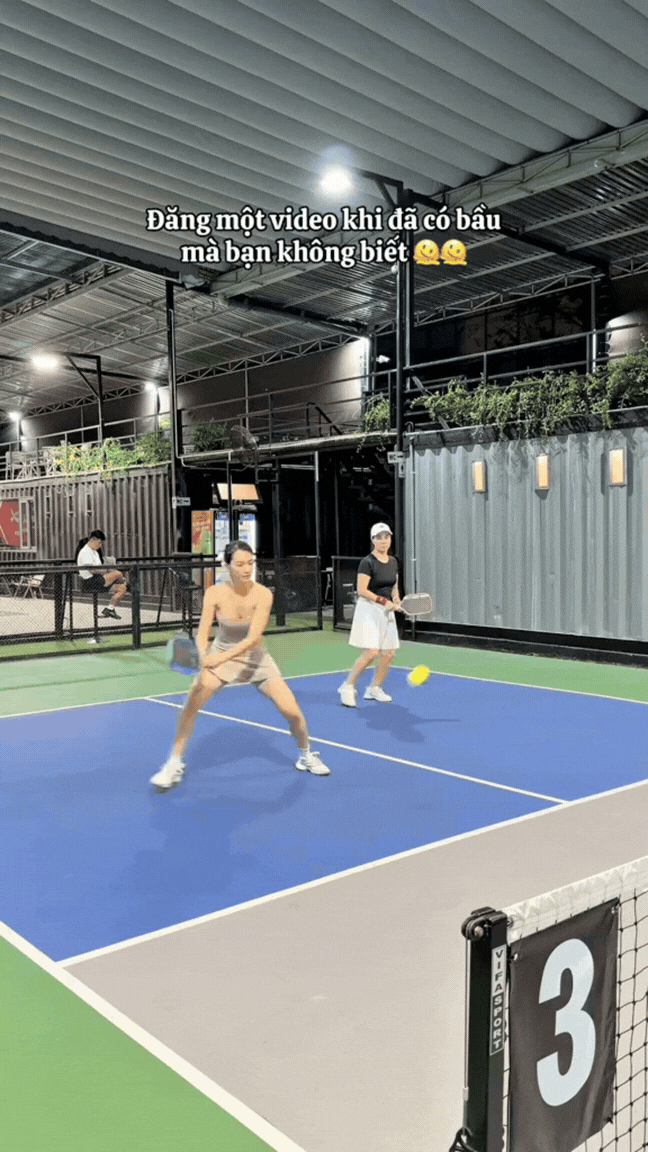 Vũ Thúy Quỳnh kể chuyện chơi pickleball khi mới mang thai, lên tiếng về lý do chưa công khai tin vui