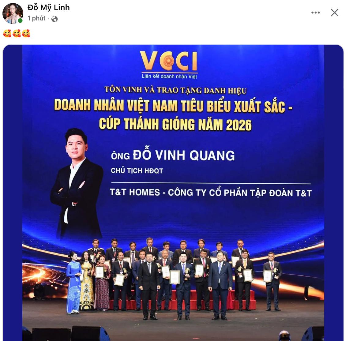 Đỗ Mỹ Linh tự hào chia sẻ tin vui của ông xã đúng dịp sinh nhật tuổi 30
