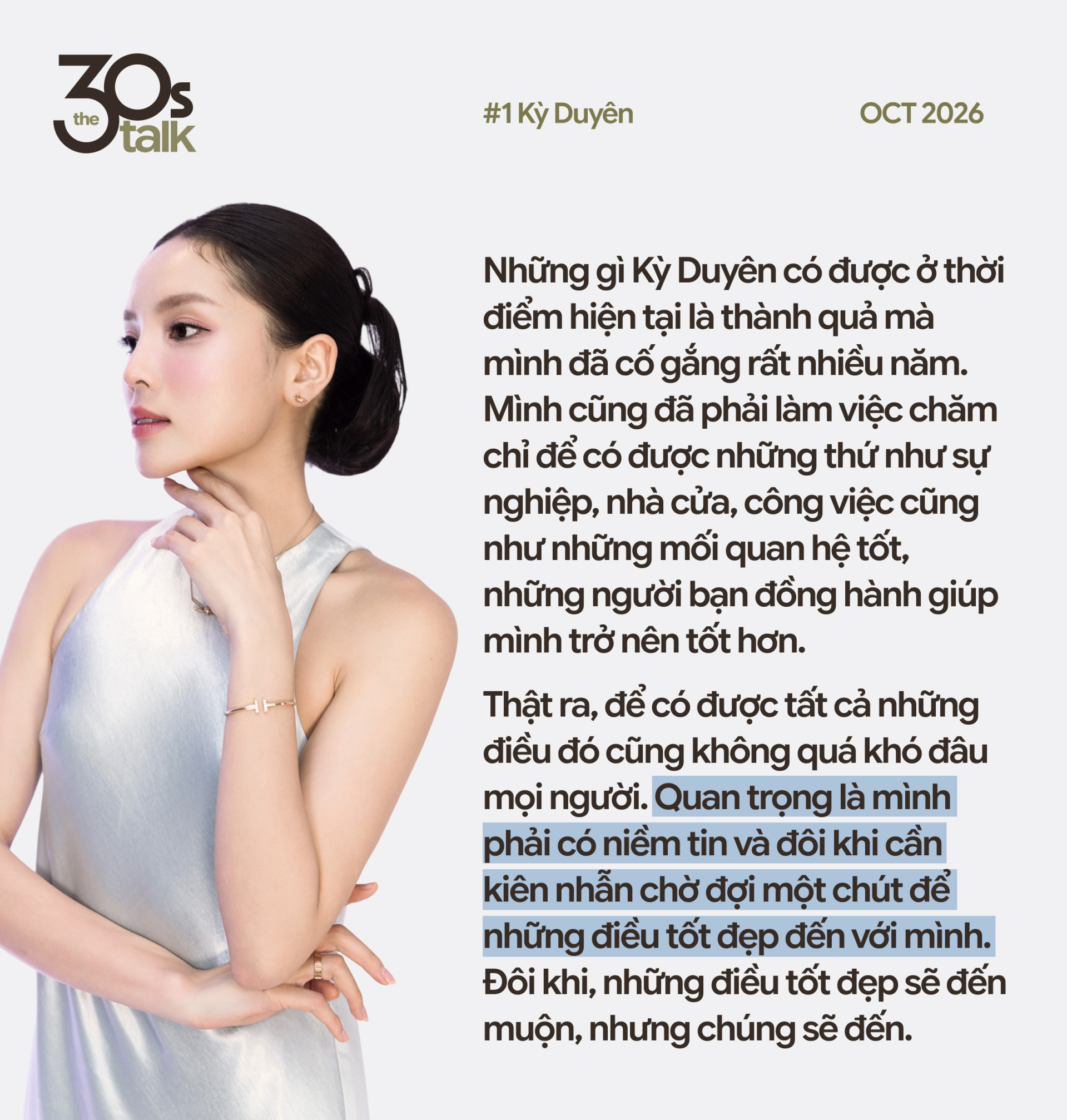 Kỳ Duyên ở tuổi 30: Học cách tận hưởng, đầu tư cho sự thoải mái và sống đúng với mình