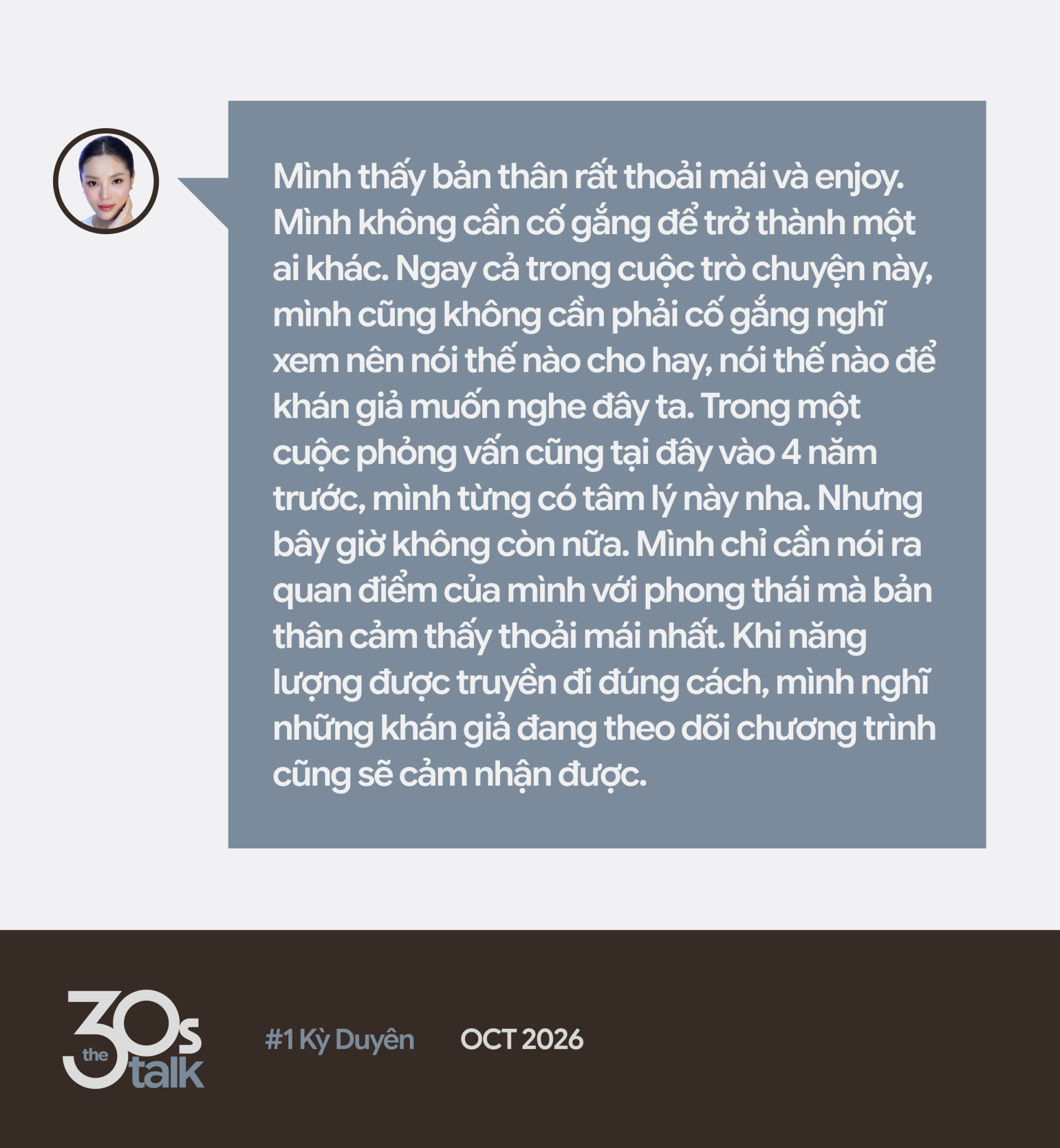 Kỳ Duyên ở tuổi 30: Học cách tận hưởng, đầu tư cho sự thoải mái và sống đúng với mình