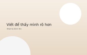 Nhật Ký Bình Yên